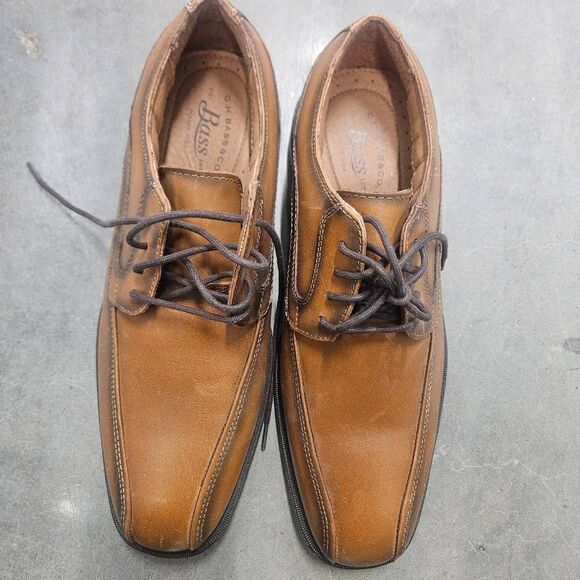 New G.H. Bass Men\'s Bass-Gordon Oxford Brown Leather Dress Shoes Lace Up Size 8M main image 4